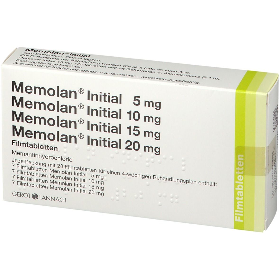Memolan® initial 5/10/15/20 mg