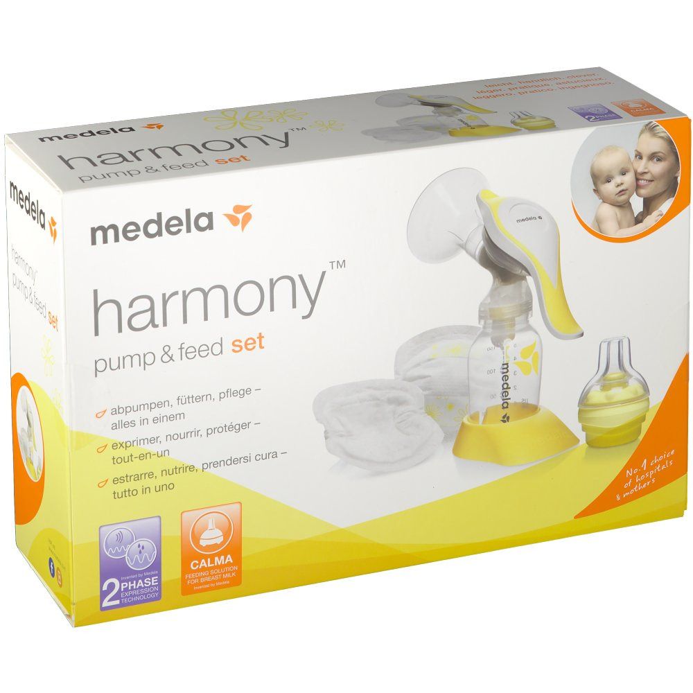 medela Hand-Milchpumpe Harmony Pump & Feed Set