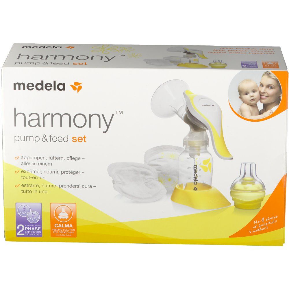 medela Hand-Milchpumpe Harmony Pump & Feed Set