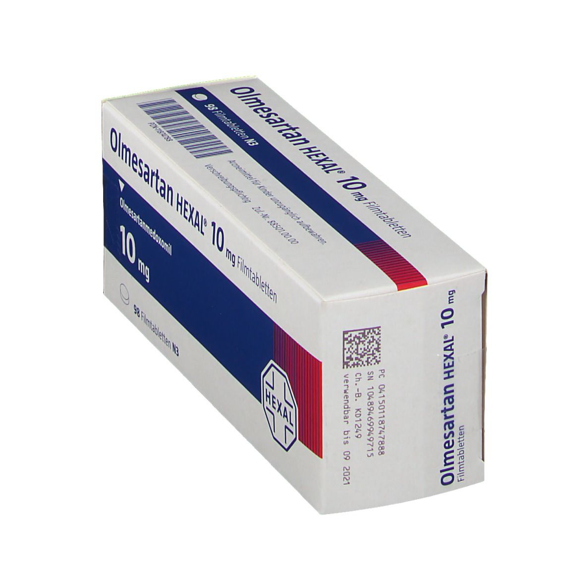 Olmesartan Hexal 10 mg Filmtabletten 98 St