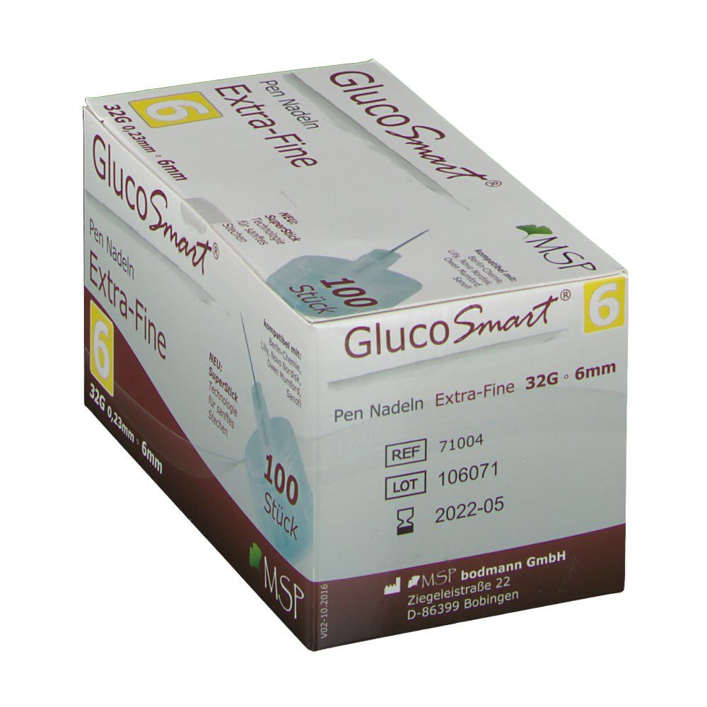 GlucoSmart® Extra-Fine Pen Nadeln 6 mm 32 G
