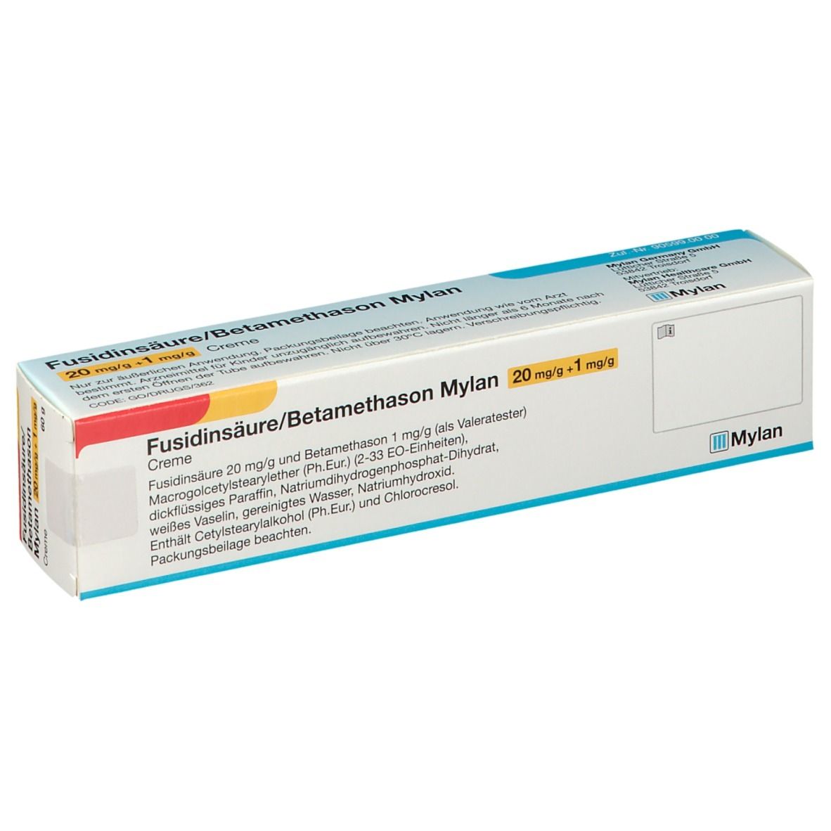 Fusidinsäure/Betamethason Mylan 20 mg/g + 1 mg/g