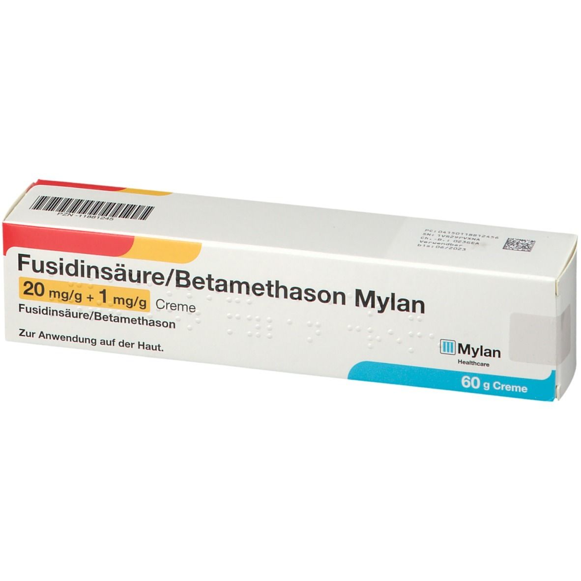 Fusidinsäure/Betamethason Mylan 20 mg/g + 1 mg/g