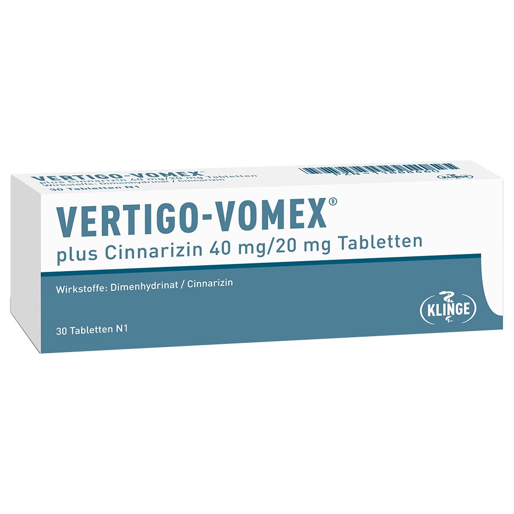 VERTIGO-VOMEX® plus Cinnarizin 40 mg/20 mg
