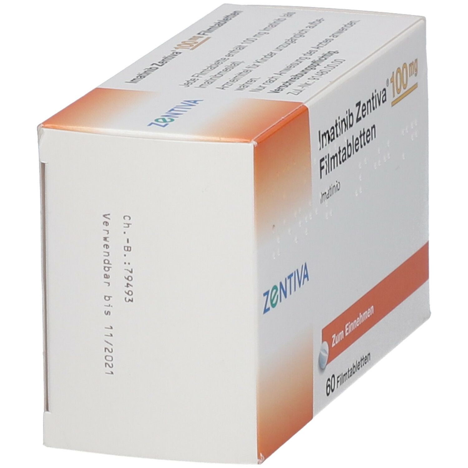 Imatinib Zentiva 100 mg Filmtabletten 60 St