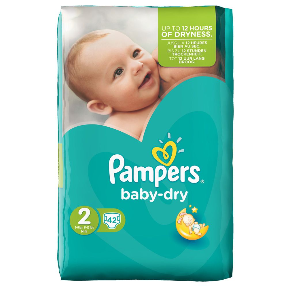 baby-dry Gr. 2 Mini 3-6 kg Sparpack 42 St Windeln