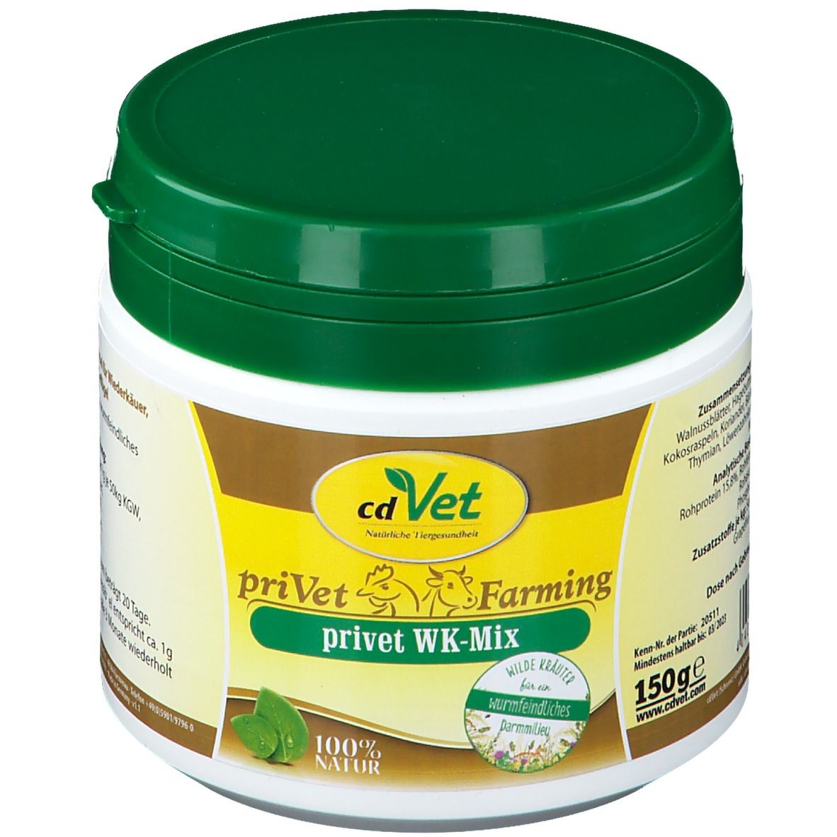 cd Vet priVet Wurm-o-Vet 150 g Pulver