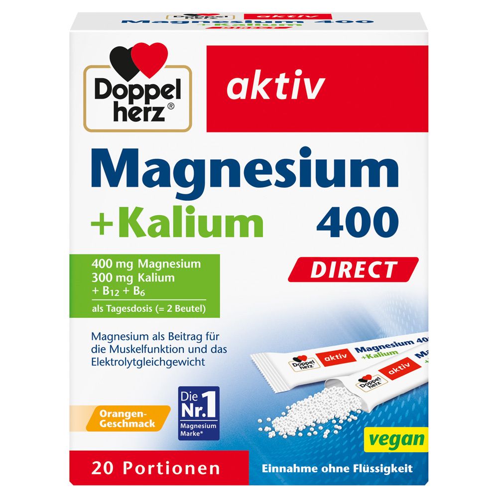 aktiv Magnesium + Kalium Direct 20 St Pellets