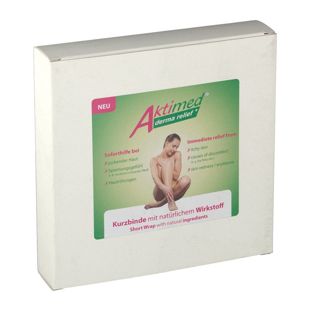 Derma Relief+ Kurzbinde/Kompresse 8 cm x 20 cm 10 St Binden