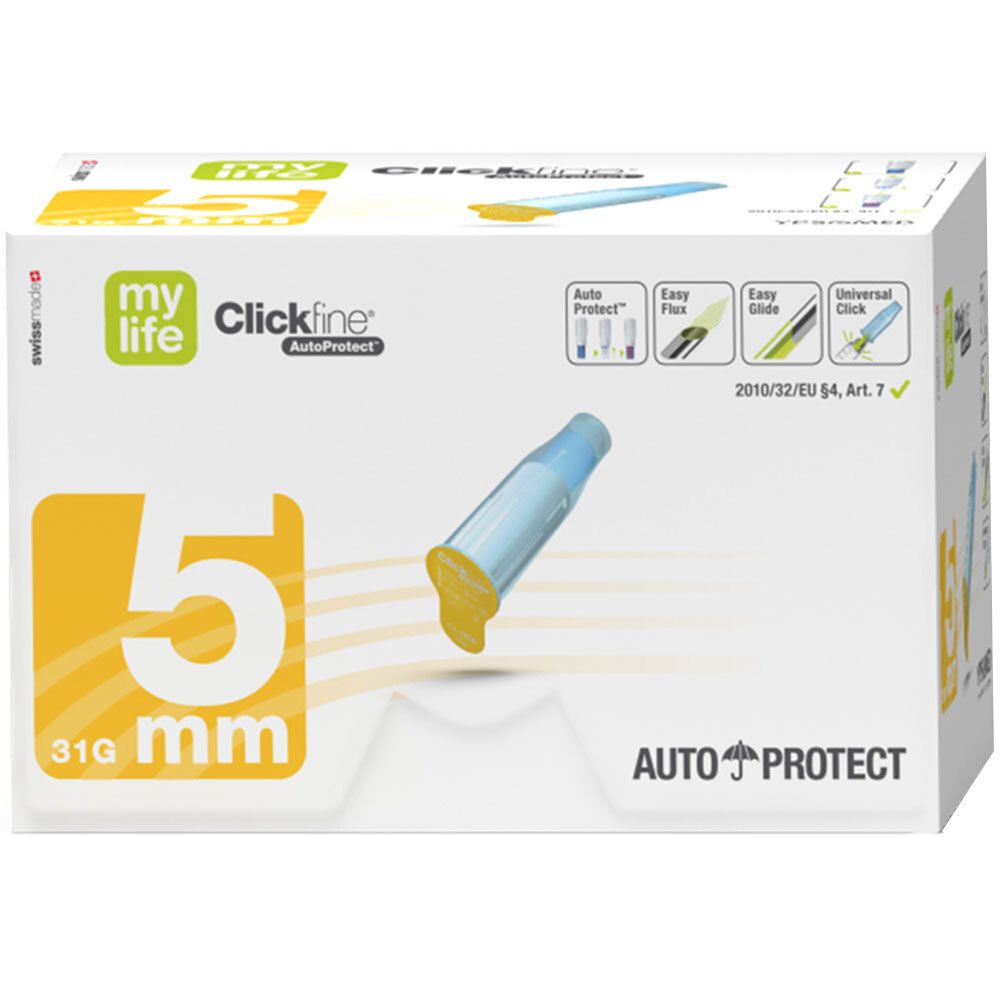 Clickfine® AutoProtect 5 mm 100 St Kanüle
