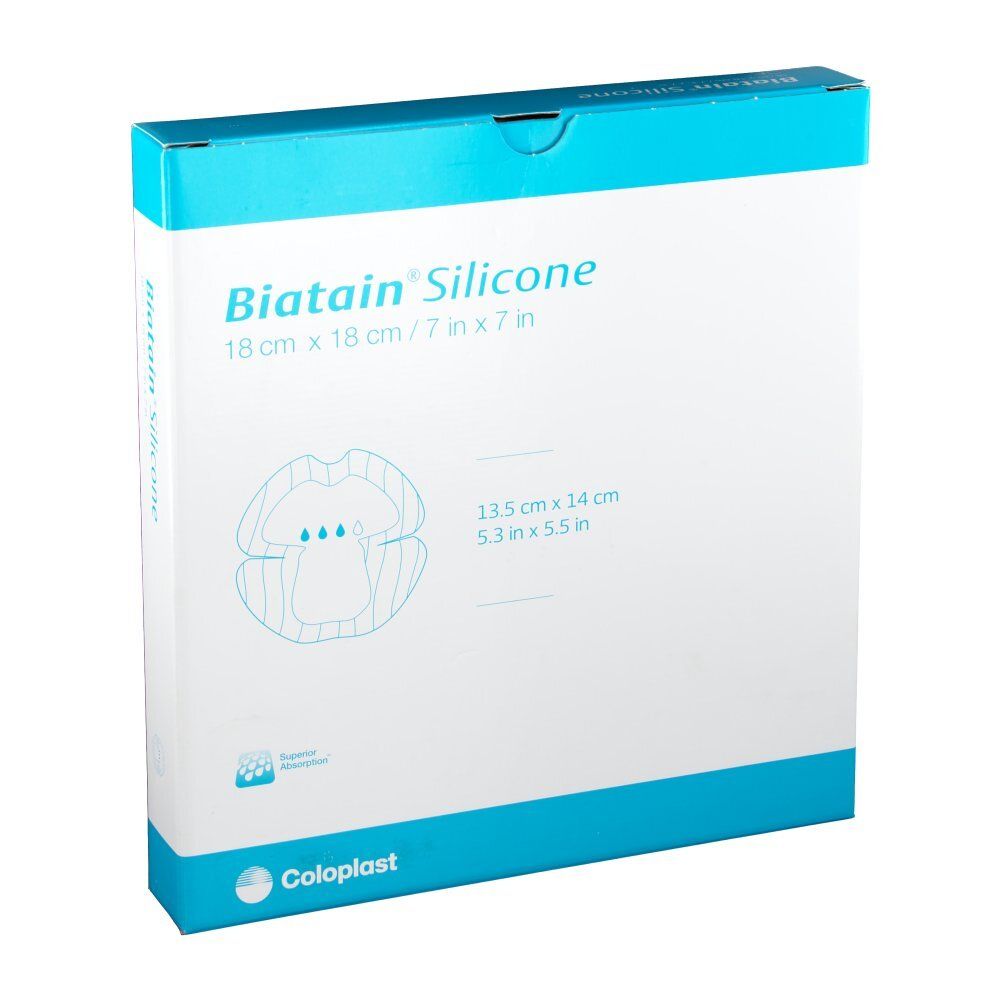 Biatain® Silicone Schaumverband Ferse 18x18cm 5 St Verband