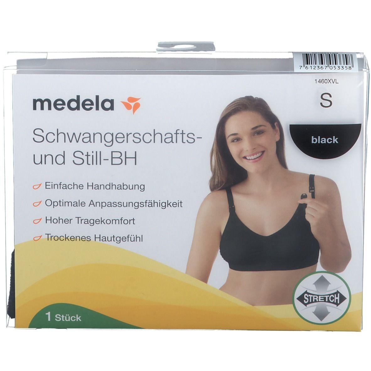 Schwangerschafts- und Still-BH schwarz, Gr. S 1 St Bustier
