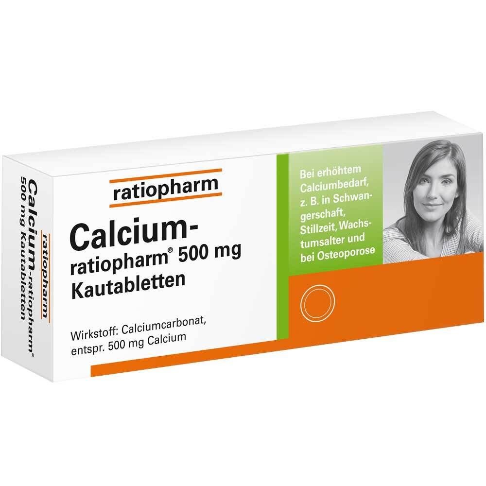 Calcium-ratiopharm® 500 mg 100 St Kautabletten