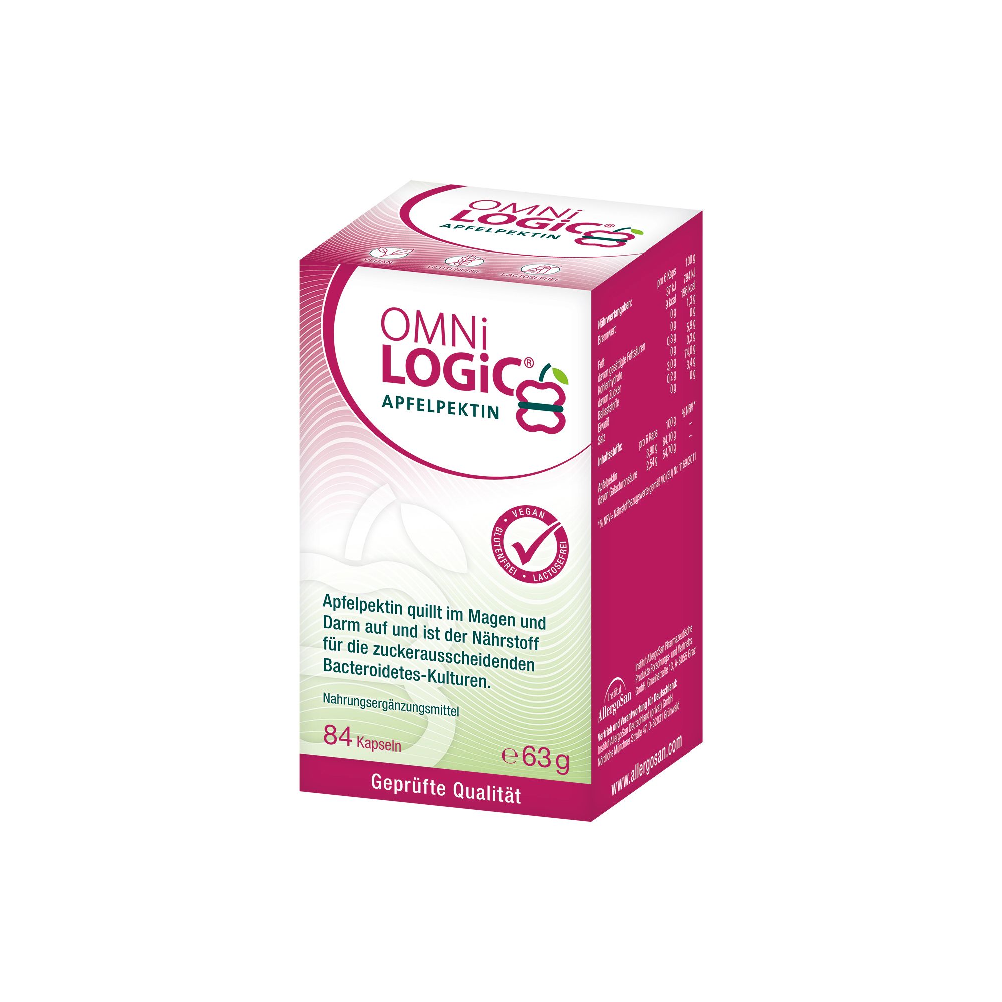 OMNi-LOGiC® Apfelpektin 84 St Kapseln