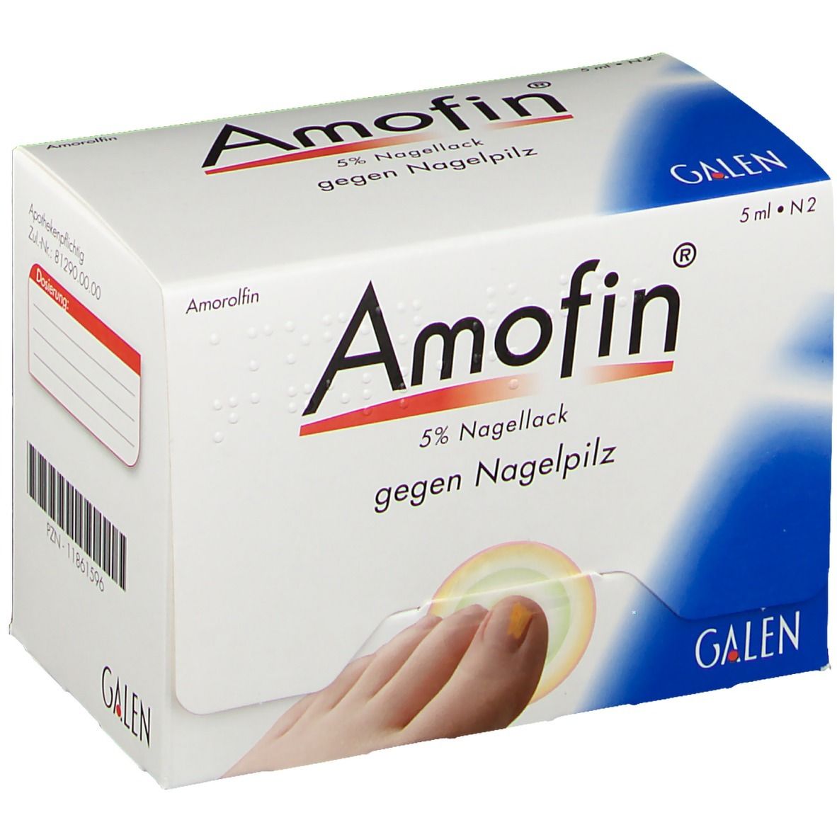 5 % Nagellack gegen Nagelpilz 5 ml Wirkstoffhaltiger Nagellack