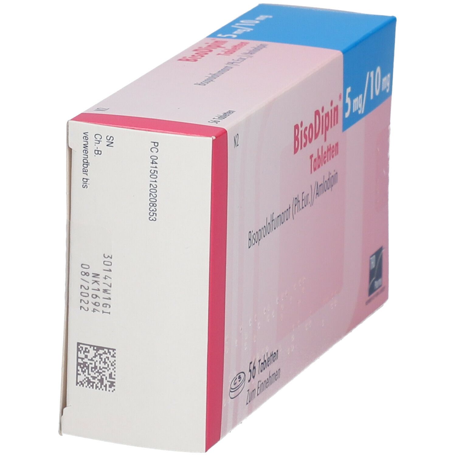 Bisodipin 10 mg/5 mg Tabletten 56 St