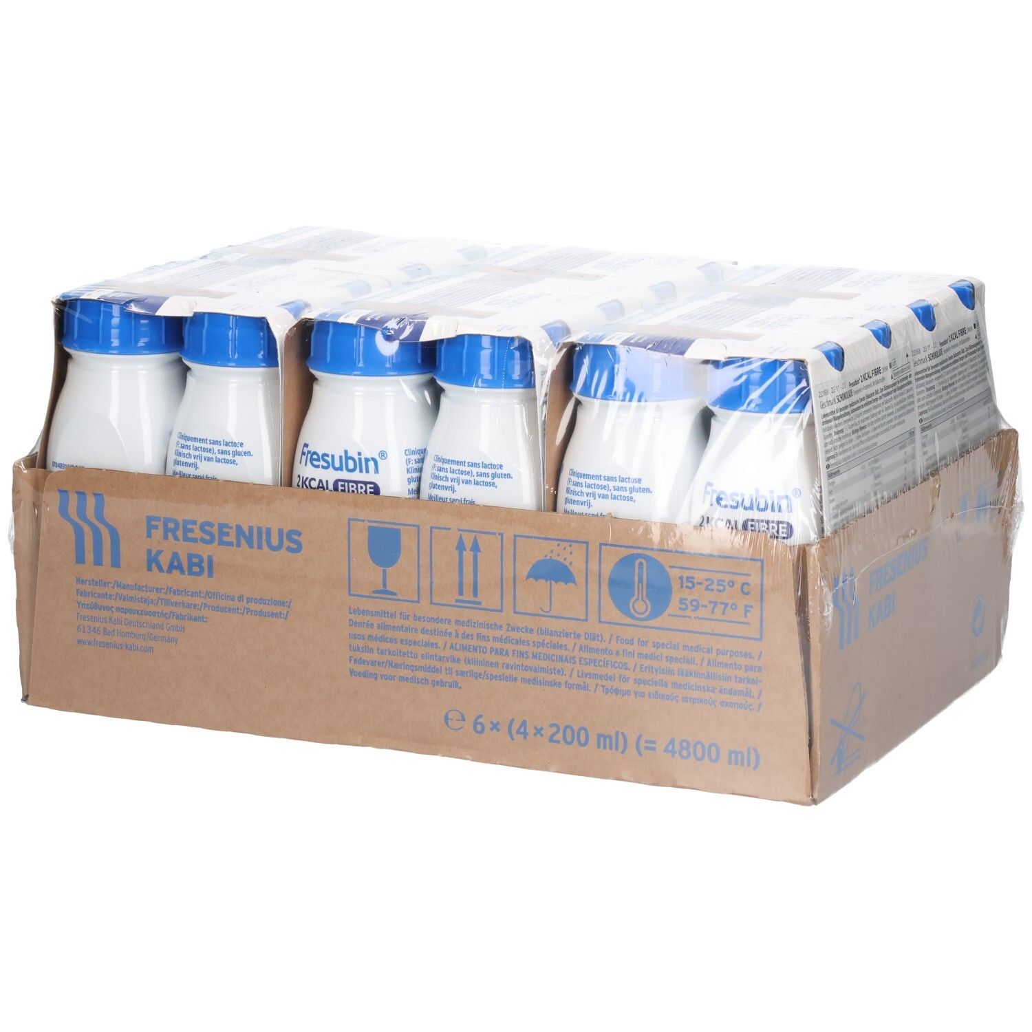 Fresubin 2 kcal Fibre Drink Schokolade Trinkfl. 24x200 ml Lösung zum Einnehmen