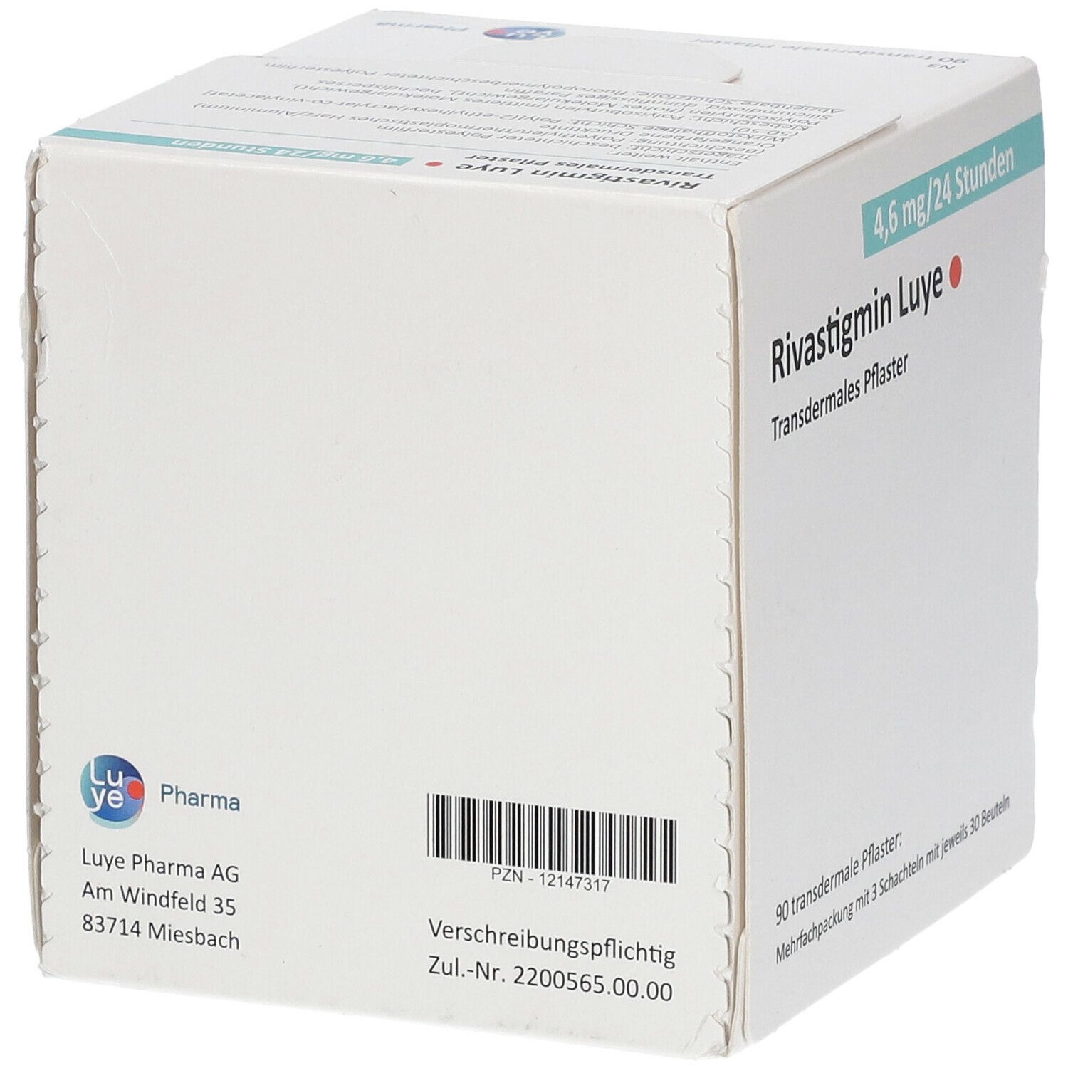 Rivastigmin Luye 4,6 mg/24 Std.
