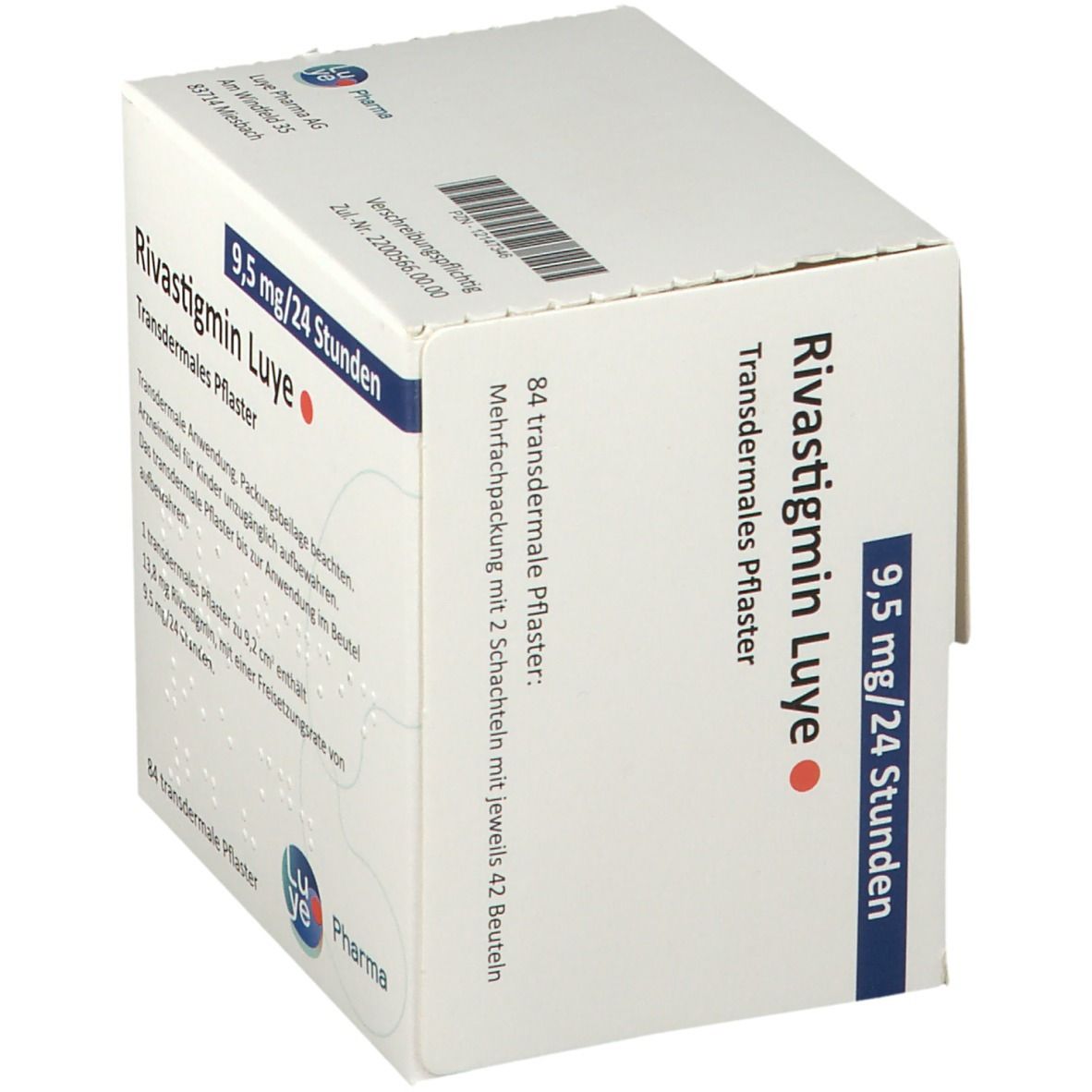 Rivastigmin Luye 9,5 mg/24 Std. transderm.Pflaster 42 St Pflaster transdermal