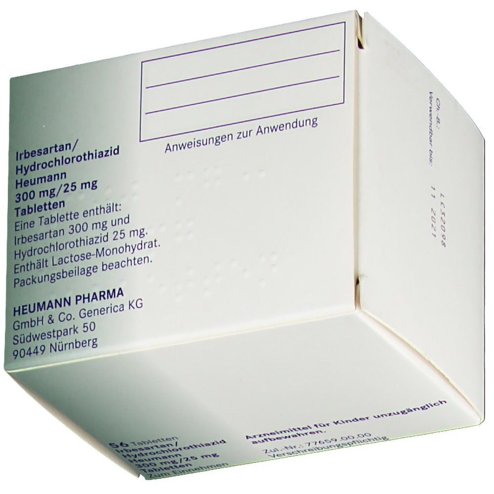 Irbesartan/Hydrochlorothiazid Heumann 300 mg/25 mg