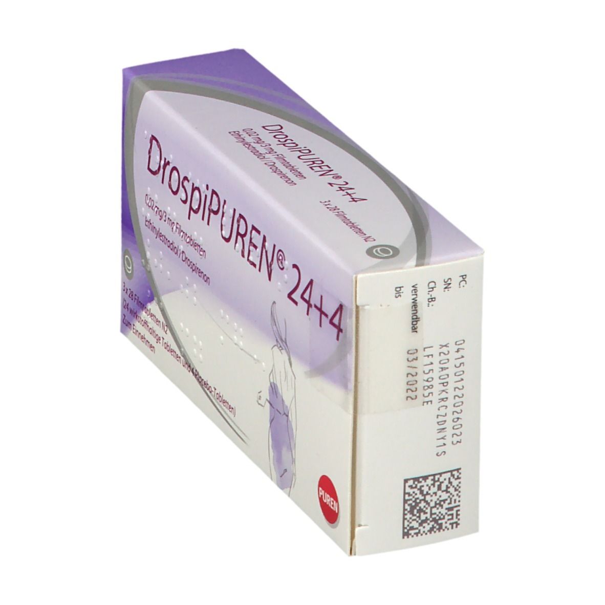 Drospipuren 24+4 0,02 mg/3 mg Filmtabletten 3x28 St