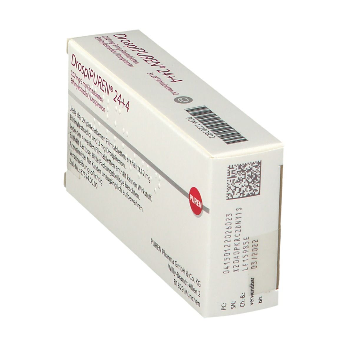 DrospiPUREN® 24+4 0,02 mg/3 mg