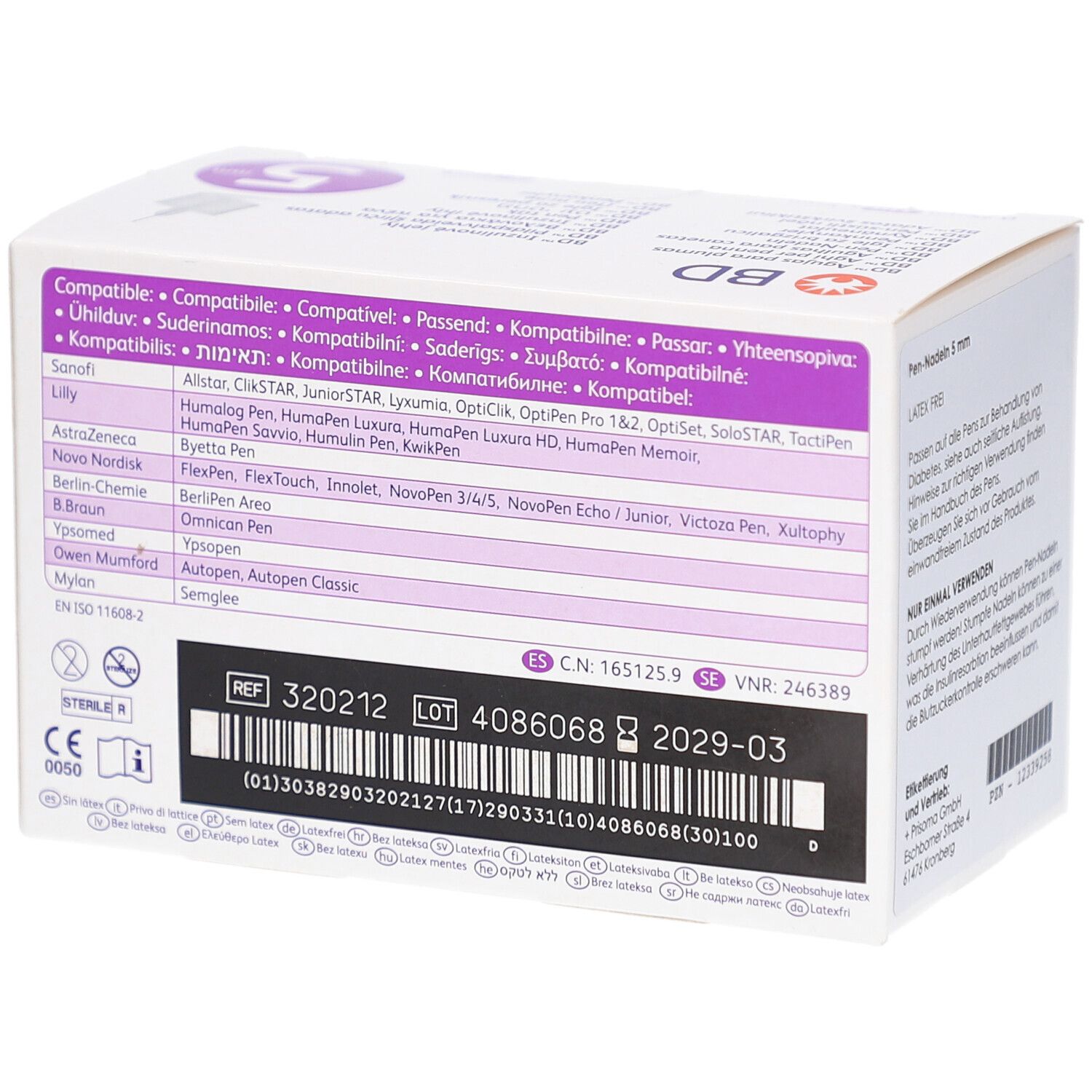 BD Pen-Nadeln 31G x 5 mm ThinWall