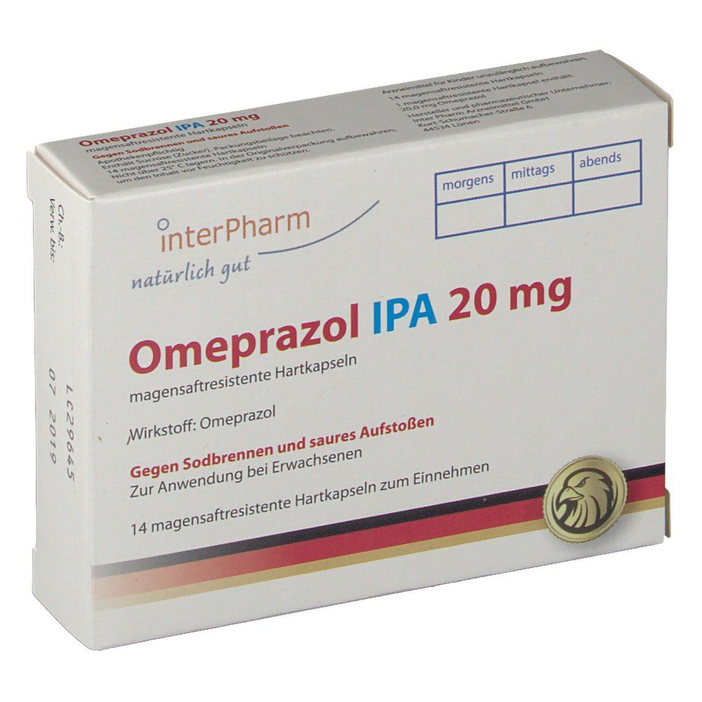 Omeprazol 20 mg IPA
