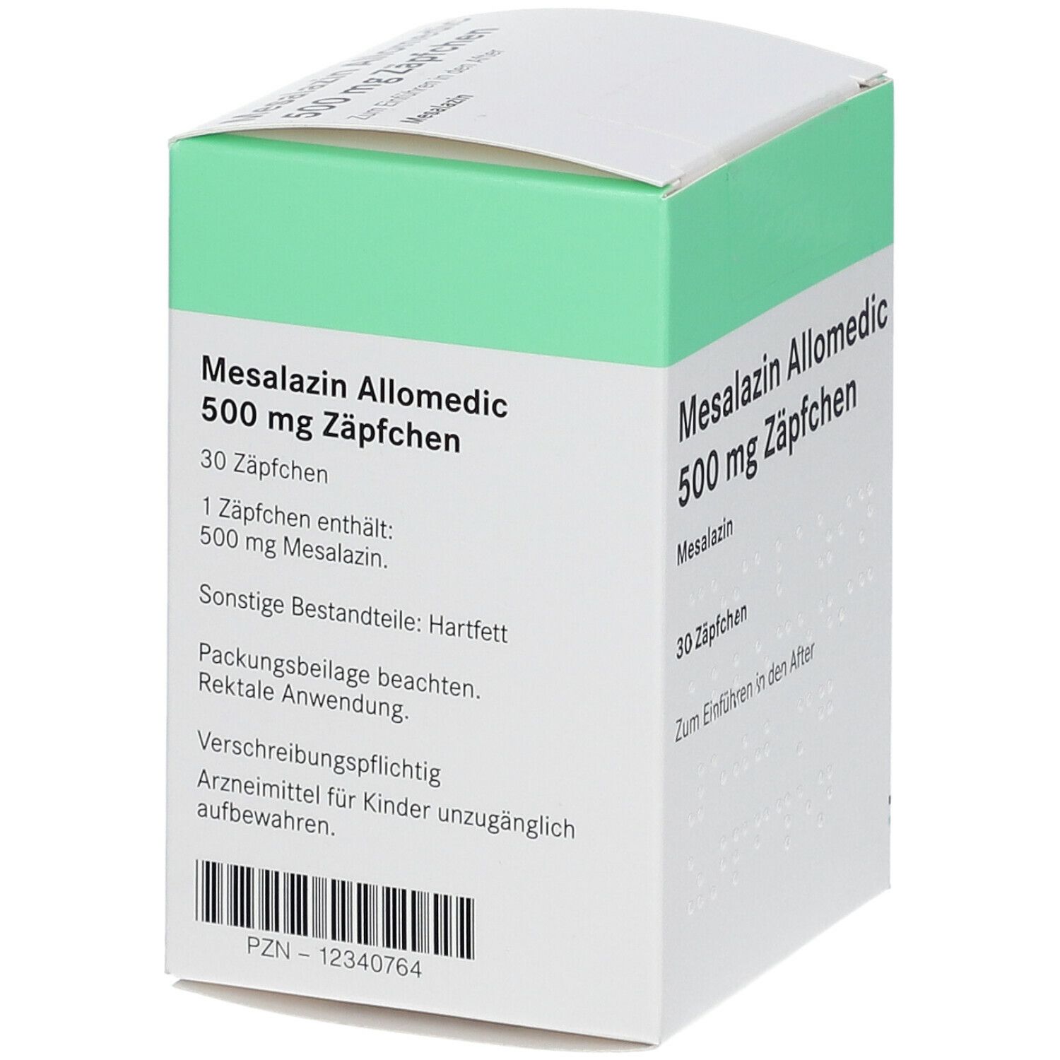 Mesalazin Allomedic 500 mg Zäpfchen 30 St Suppositorien