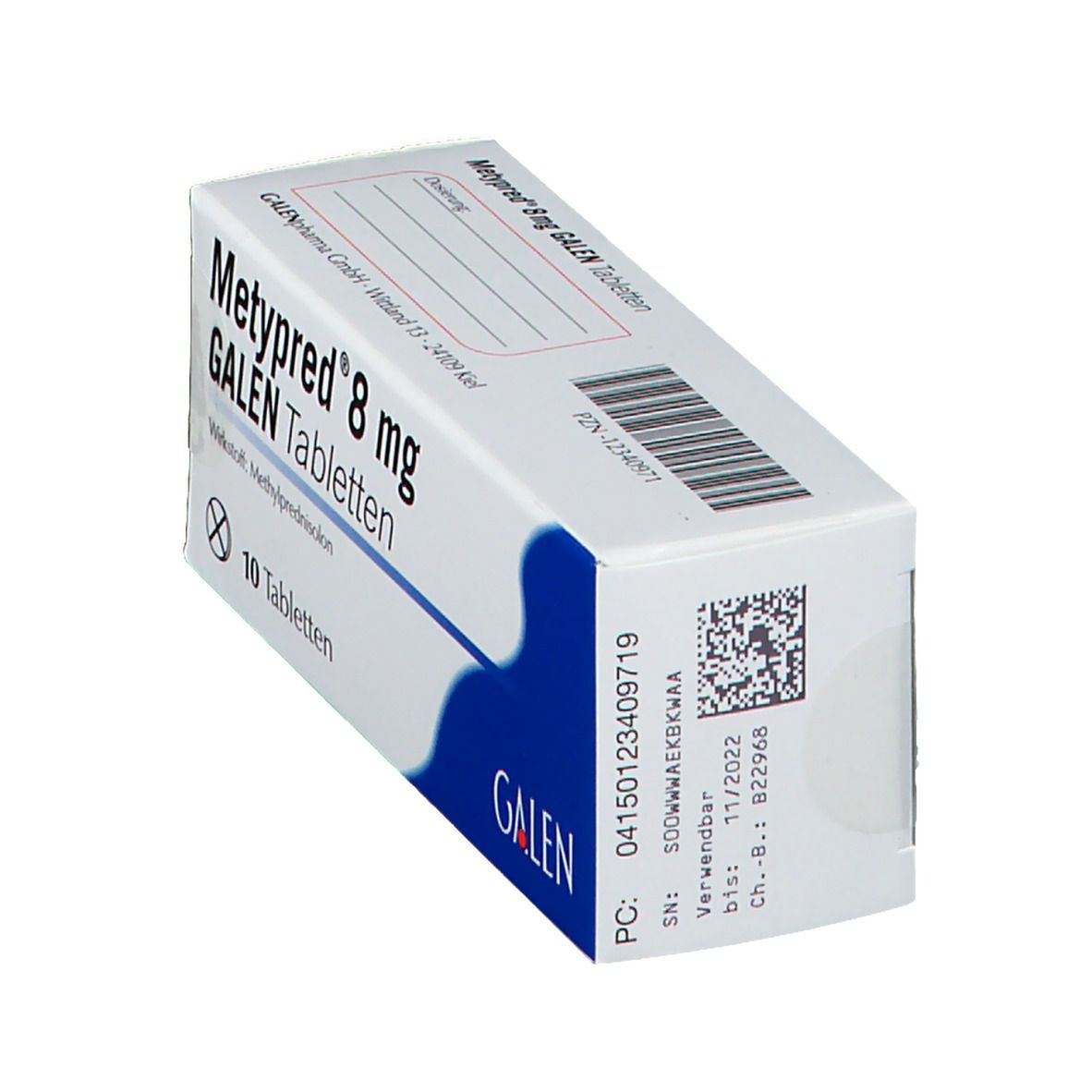 Metypred 8 mg Galen Tabletten 10 St