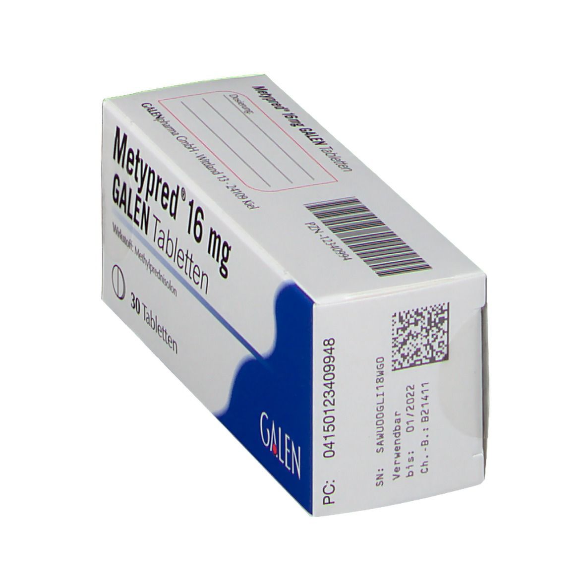 Metypred 16 mg Galen Tabletten 30 St