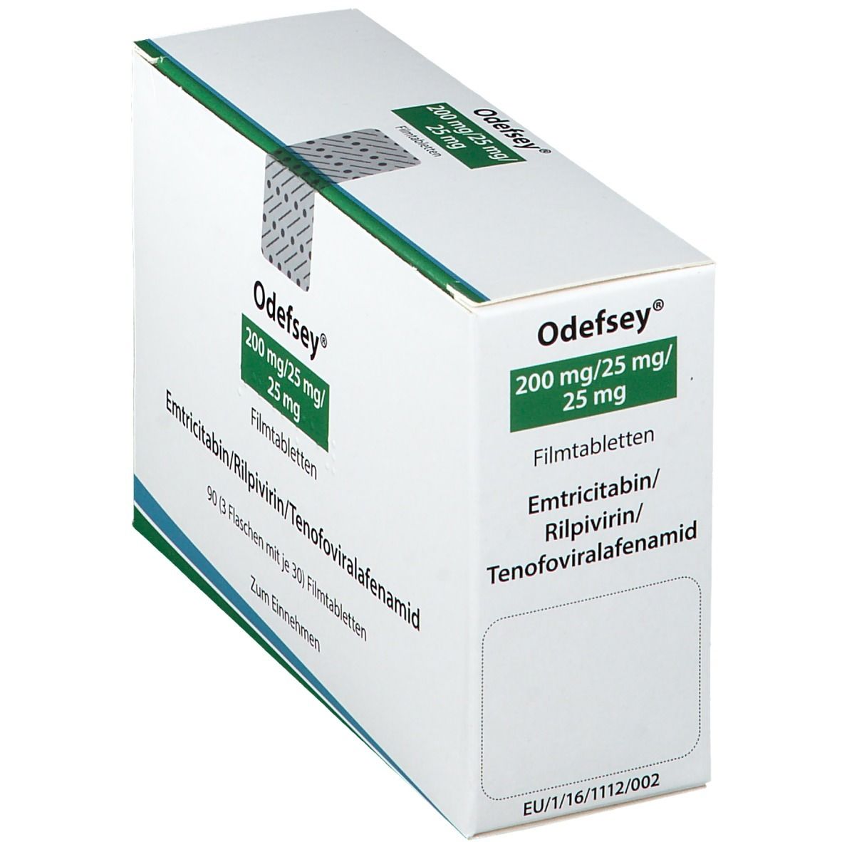 Odefsey 200 mg/25 mg Filmtabletten 3x30 St