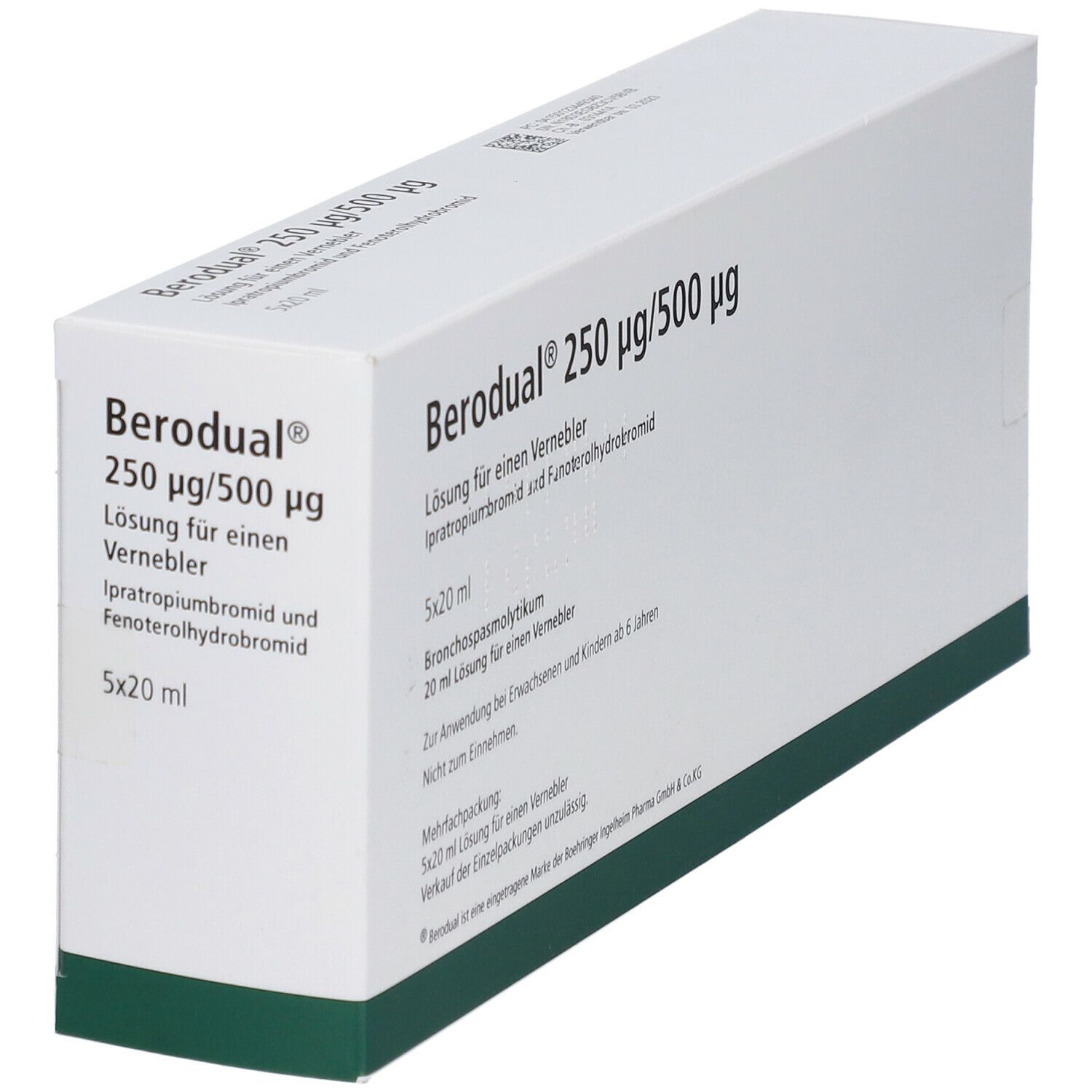 Berodual Lösung für einen Vernebler 5x20 ml