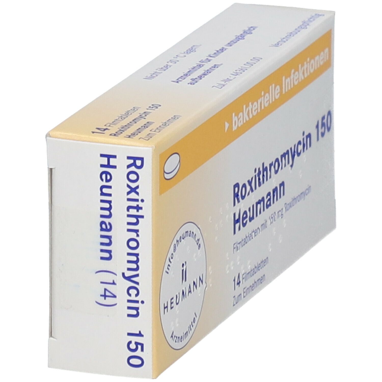 Roxithromycin 150 Heumann Filmtabletten 14 St