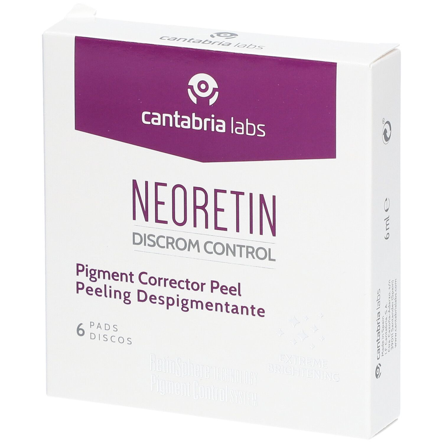 Neoretin Lightening Peel Pads 6 St Kompressen