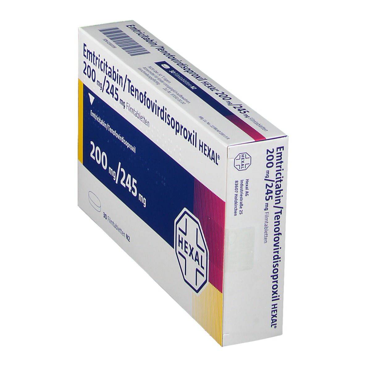 Emtricitabin/ Tenofovirdisoproxil HEXAL® 200 mg/245 mg