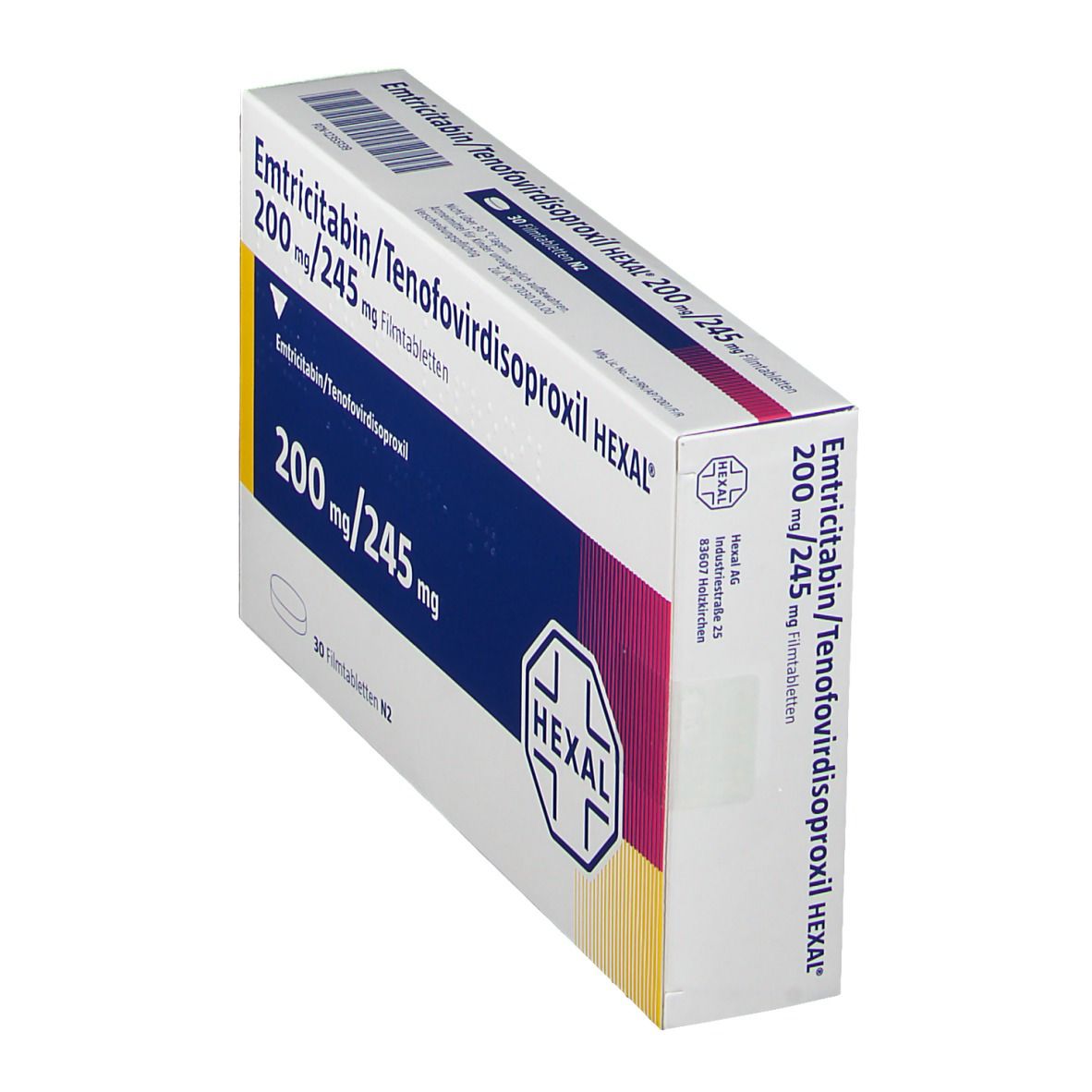 Emtricitabin/ Tenofovirdisoproxil HEXAL® 200 mg/245 mg