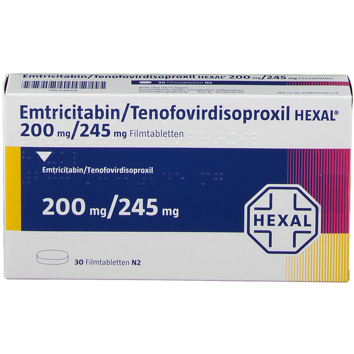 Emtricitabin/ Tenofovirdisoproxil HEXAL® 200 mg/245 mg