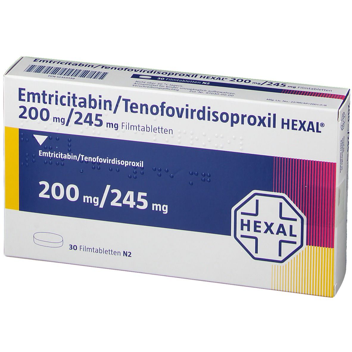 Emtricitabin/ Tenofovirdisoproxil HEXAL® 200 mg/245 mg