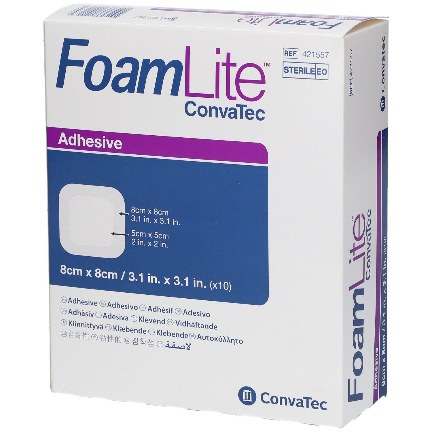 Foam Lite ConvaTec Adhesive 8 x 8 cm