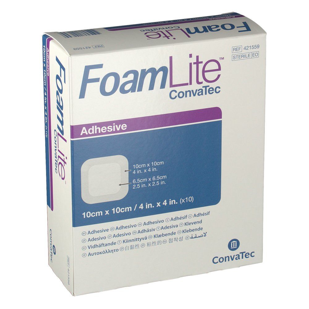 Foam Lite Convatec Adhesive 10 x 10 cm