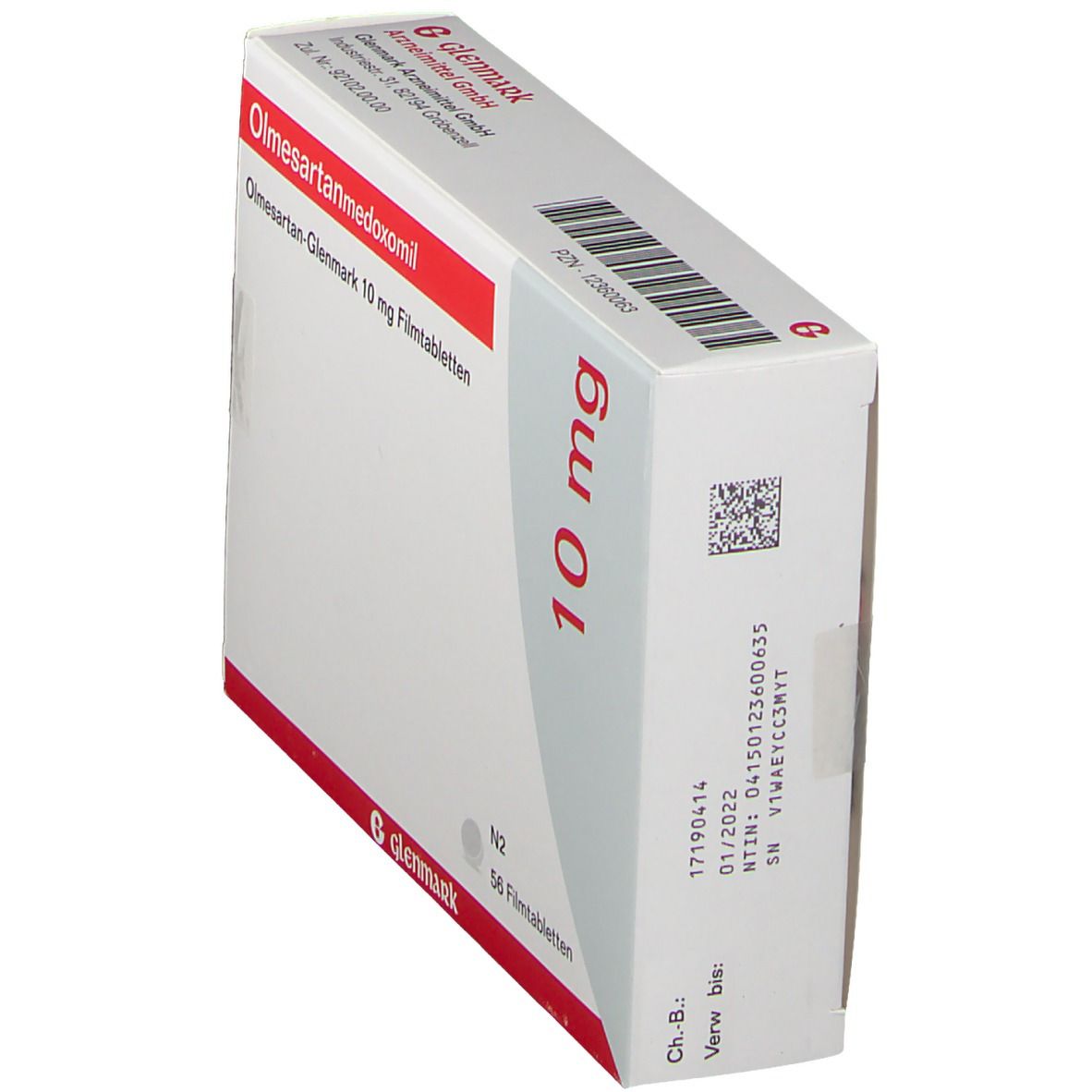 Olmesartan Glenmark 10 mg Filmtabletten 56 St