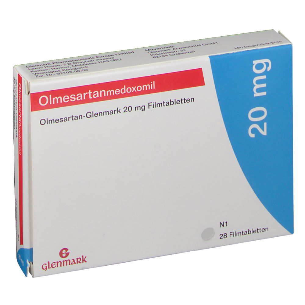 Olmesartan Glenmark 20 mg