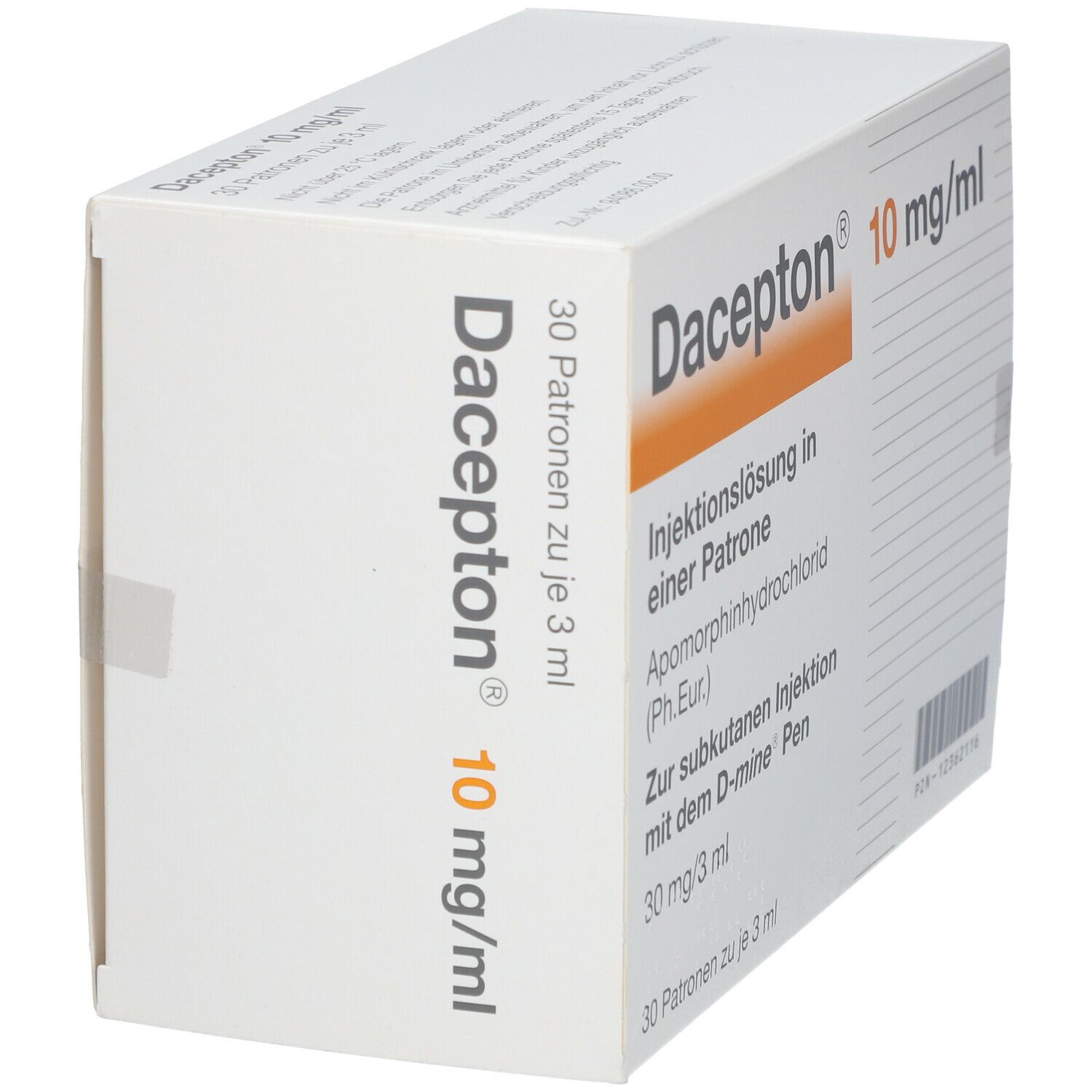 Dacepton 10 mg/ml Injektionslösung in 3 ml Patrone 30x3