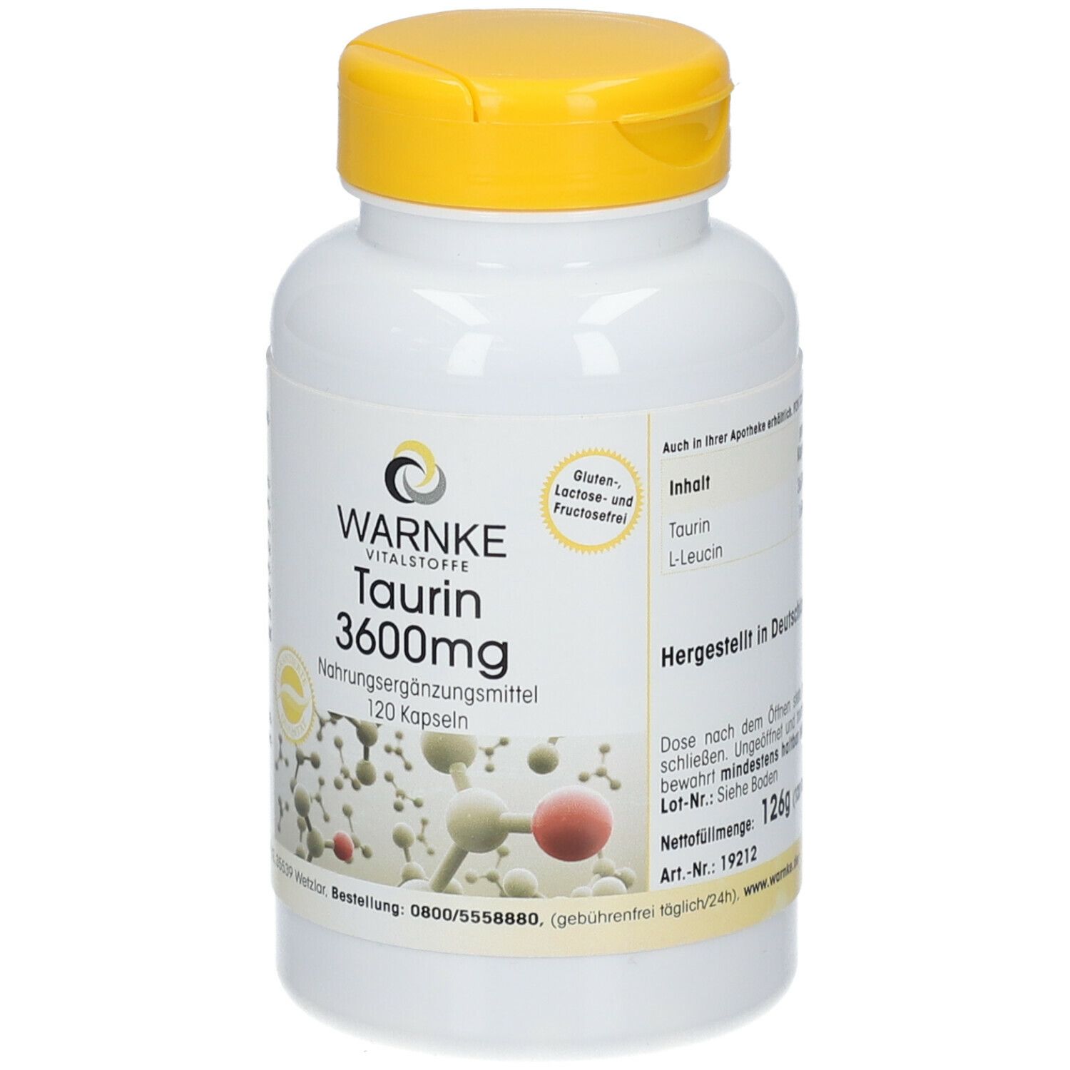 WARNKE Taurin 3.600 mg