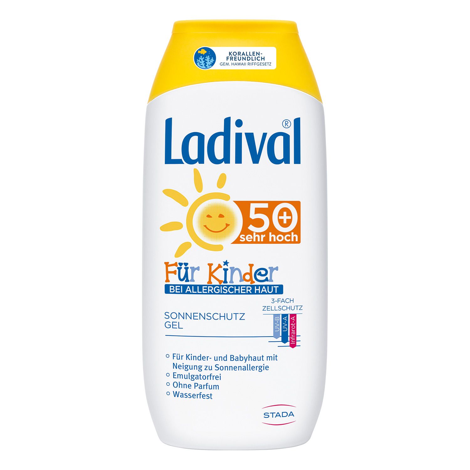Ladival® Kinder Sonnenschutz Gel bei allergischer Haut LSF 50+ + Ladival Malbuch GRATIS