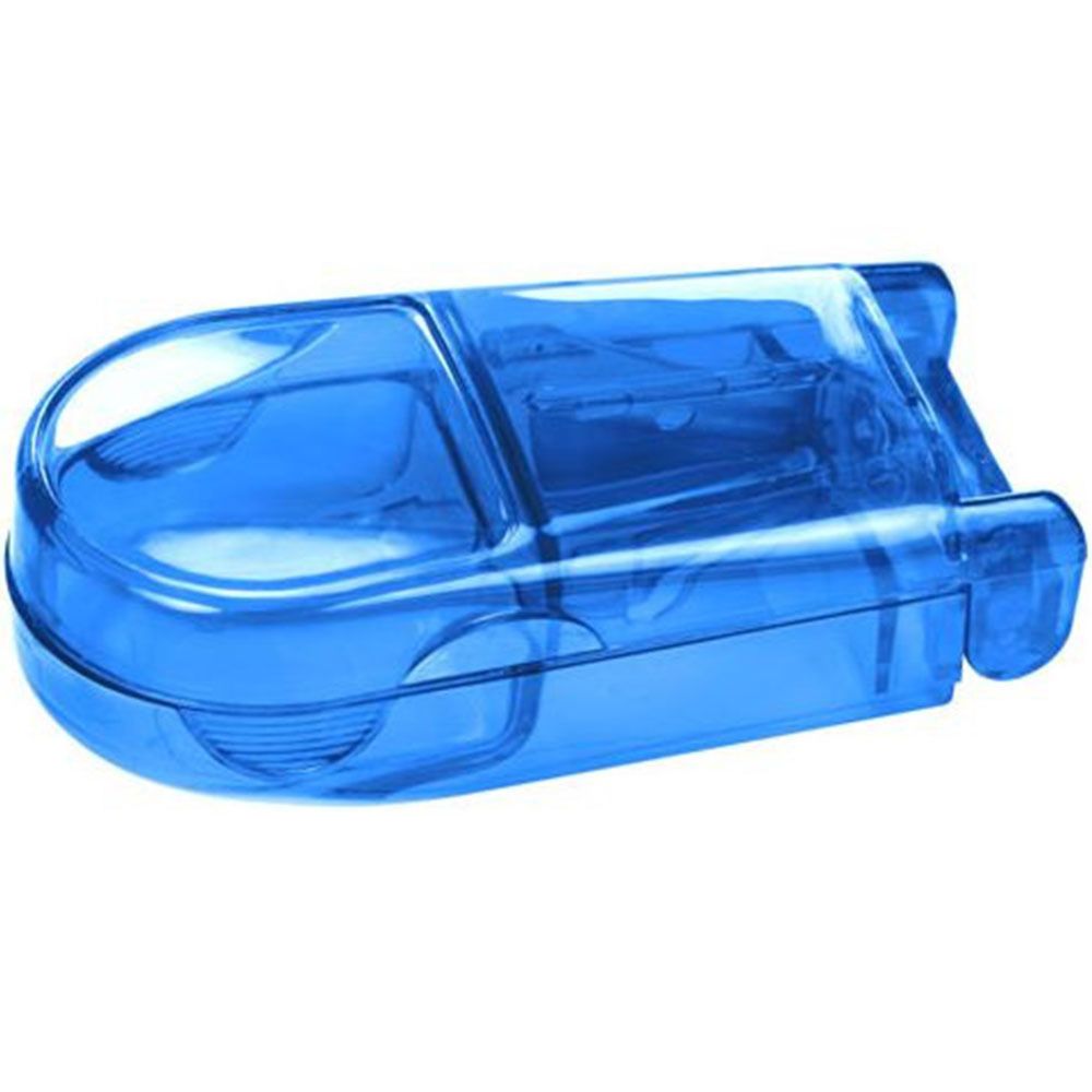 Pillenteiler mit Aufbewahrungsbox blau
