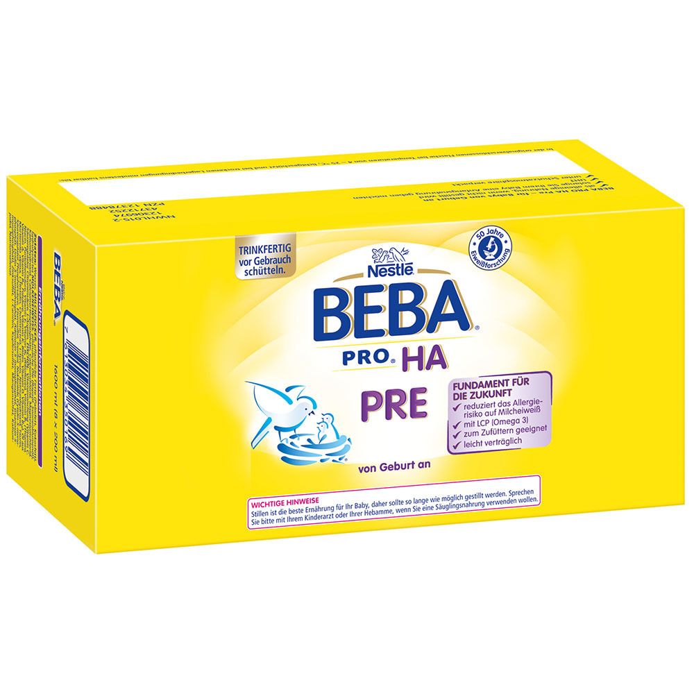 Nestlé BEBA® HA Pre Anfangsmilch, von Geburt an, trinkfertig