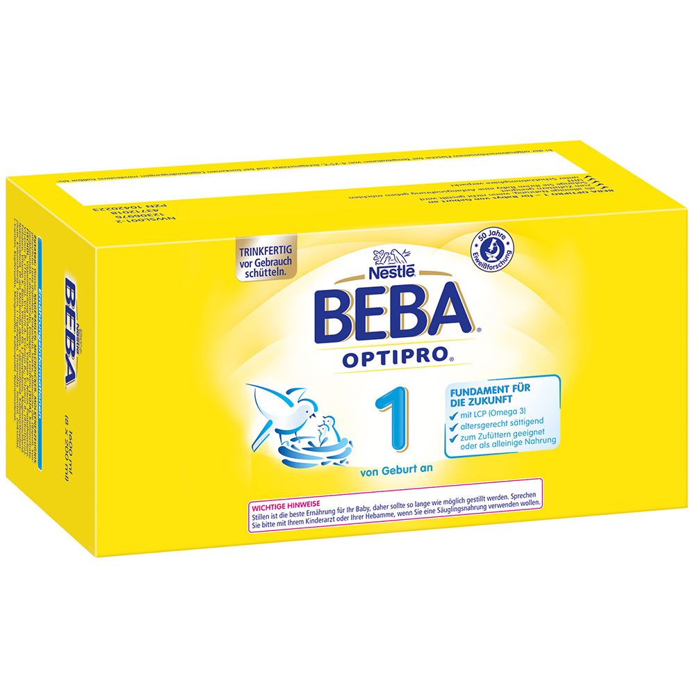 Nestlé BEBA OPTIPRO 1 Anfangsmilch von Geburt an, trinkfertig