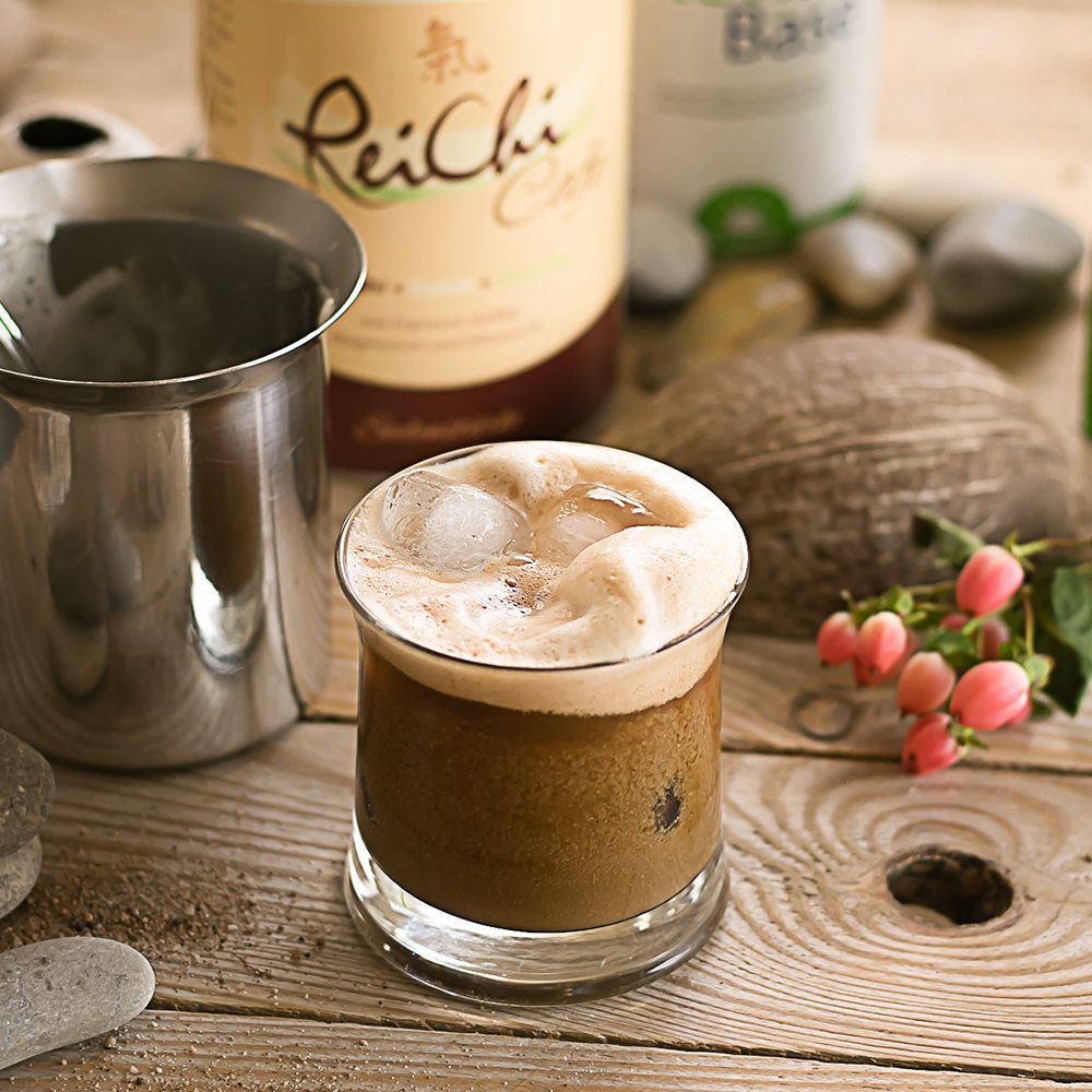 ReiChi Cafe Reishi-Pilz Espresso-Kaffee Kokos Guarana Ginseng vegan